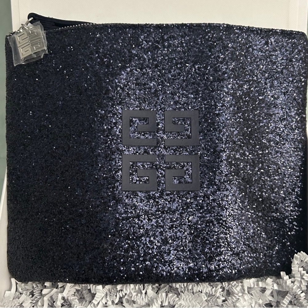 Givenchy Sparkle Dark Blue Cosmetic Bag Brand New with Gift Box